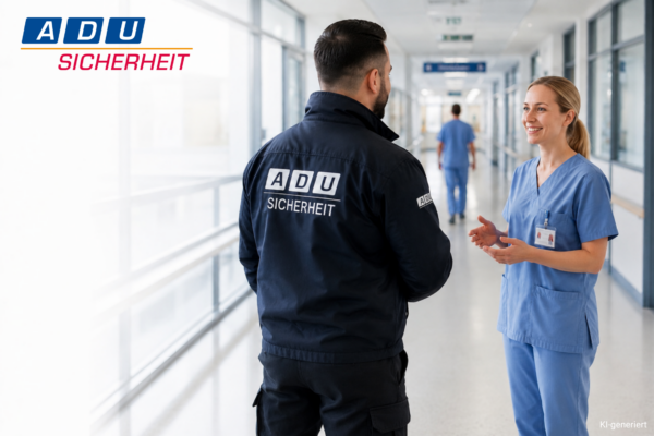Wie schützen die ADU Sicherheitsdienste Kliniken und Pflege? 1 KI generiert